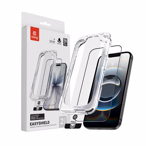 Защитные стёкла Crong EasyShield 2-Pack для экрана iPhone 17e / 16e / 14 / 13 / 13 Pro, 2 шт.