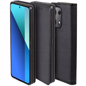 Išmanusis magnetinis dėklas, skirtas "Samsung Galaxy M35 5G", juodos spalvos