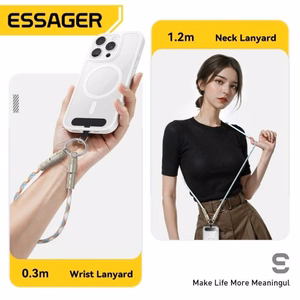 USB Laidas Essager Rope juodas 60W Type-C / Type-C 30cm