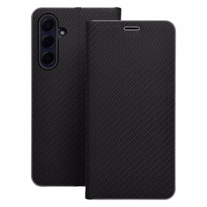 LUNA Book Carbon dėklas telefonui Xiaomi Redmi 15C (173,16 x 81,07 x 8,2) juodas