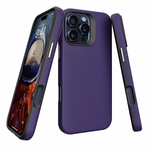 Dėklas Perfectionists Triangle Mag Case Apple iPhone 12/12 Pro violetinis