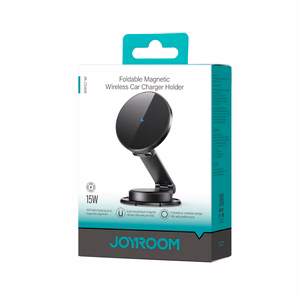 Automobilinis laikiklis-įkroviklis Joyroom JR-ZS408 (dashboard) 15W juodas