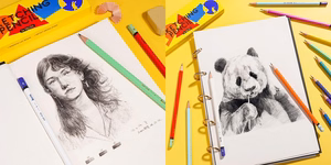Drawing Sketch Pencil Set ARRTX, 4H, 3H, 2H, H, F, HB, B, 2B, 3B, 4B, 5B, 6B, 7B, 8B, 14pcs