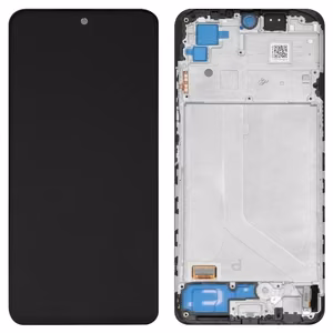 LCD ekranas Xiaomi Redmi Note 10/Redmi Note 10S/Poco M5s su jutikliniu ekranu su rėmeliu juodas OLED ORG
