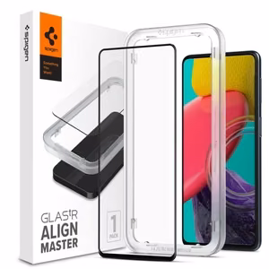 Spigen ALM Glass FC закалённое стекло для Samsung Galaxy M53 5G - чёрный