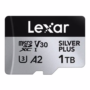 „Lexar High-Performance Silver Plus“ microSDXC atminties kortelė, 1 TB + adapteris