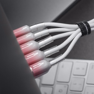 Кабель USB C to USB C Forcell F-Energy QC4.0 PD 3A 60W Gradient 1 m C354 белый