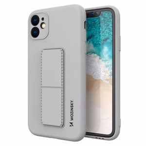 Wozinsky Kickstand Case silicone case with stand Samsung Galaxy A72 4G case gray