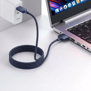 Tech-Protect MMC01 Ultraboost USB-C / USB-C MagSafe 3 140W 200cm laidas MacBook - tamsiai mėlynas