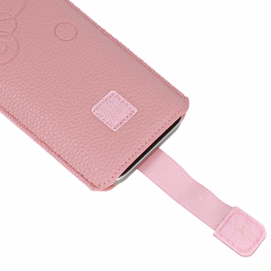 WONDER Deko Pouch Case (Size XL) for Iphone 15/15 Pro/Iphone 16/16 Pro/Samsung S24/S24 Plus/S25/S25 Plus/A53/A55 5G pink