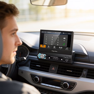 Автомагнитола Kruger&Matz KM2018 с выдвижным 7-дюймовым экраном, CarPlay/Android Auto
