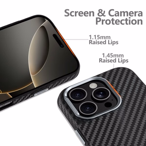 Чехол Tech-Protect Ion Carbon MagSafe для Samsung Galaxy S25 Ultra - чёрный