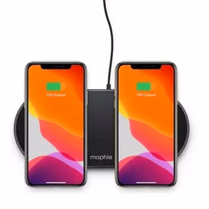 Belaidis įkroviklis 2x10W Mophie Universal Wireless Dual juodas