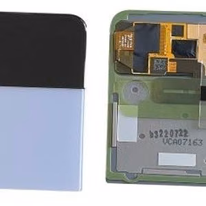 LCD ekranas Samsung F721 Z Flip4 5G su jutikliniu ekranu ir rėmu (Išorinis) mėlynas originalus (naudotas Grade B)