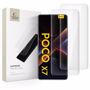Tech-Protect Supreme Protection Tempered Glass for Xiaomi Redmi Note 14 PRO / 14 PRO+ 5G / Poco X7 5G - Transparent