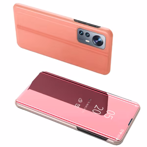 Чехол Clear View для Xiaomi 12 Lite с откидной крышкой розовый