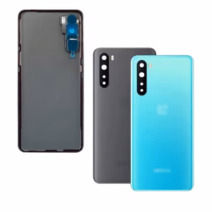 Задняя крышка совместимая с OnePlus Nord Blue Marble (с линзой камеры) HQ