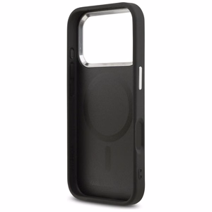 Karl Lagerfeld Karl & Choupette Smeigtukai Magnetinis dėklas telefonui iPhone 17 Pro - juoda