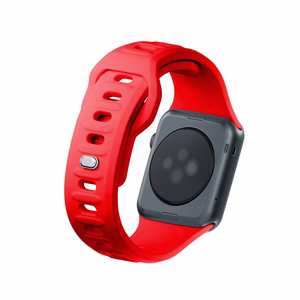 42/44/45/46/49 mm Red (big) - 3mk Silicone Watch Strap for Apple