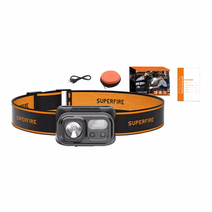 Superfire HL23-S налобный фонарь, 350lm, USB-C