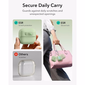 ESR Pulse HaloLock MagSafe Case for Apple AirPods 4 / 5 - light green