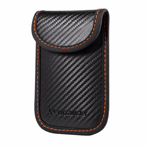 Wozinsky WPB-R14 RFID signalą blokuojantis dėklas berakčiams raktams, 14x9 cm, juodas