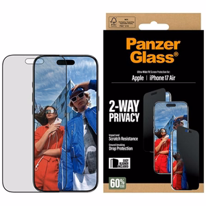 PanzerGlass Ultra-Wide Fit EasyAligner защитное стекло приватности для iPhone Air