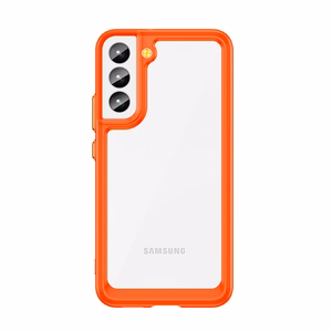 Outer Space Case чехол для Samsung Galaxy S22 + (S22 Plus) жёсткая крышка с гелевой рамкой красный