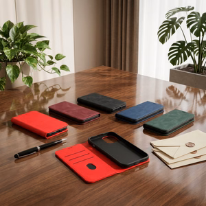 Smart Suede case for Motorola Moto E14 / G24 / G04 / G04S red