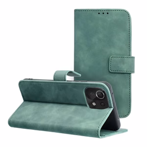 TENDER knygos dėklas telefonui XIAOMI Mi 11 Lite 5G / Mi 11 Lite LTE ( 4G ) / Mi 11 Lite NE žalias