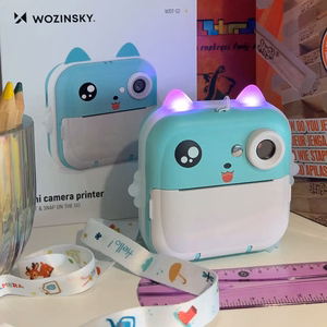 Wozinsky WDT-02 vaikų kamera su terminiu spausdintuvu - mėlyna