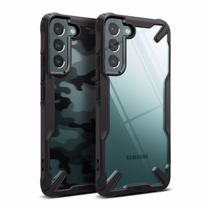 Dėklas RINGKE Fusion X Samsung Galaxy S22 Plus - Kamufliažinis juodas