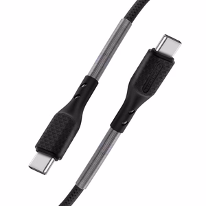 Кабель USB C to USB C Forcell F-Energy QC4.0 PD 5A 66W Carbon 1 m CB-02C чёрный