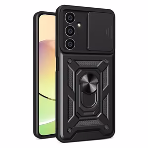 Dėklas telefonui Samsung M54 su fotoaparato dangteliu - juodas