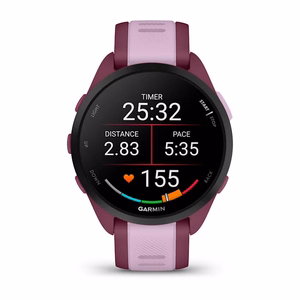 Garmin Forerunner 165 Music – умные часы с GPS, AMOLED, 43 мм, фиолетовый