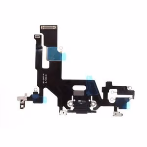 Flex skirtas iPhone 11 įkrovimo jungčiai su mikrofonu juodas originalus (naudotas Grade A)