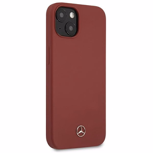 Mercedes Silikoninė Linija Dėklas iPhone 13 mini - Raudonas