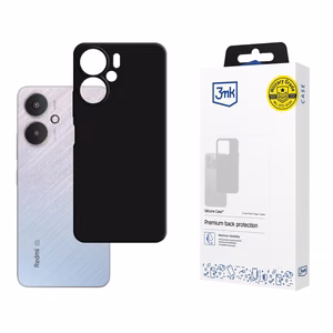 3mk Silikoninis Dėklas for Xiaomi Redmi 13C 5G - juodas