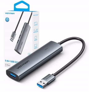 Vention 5-in-1 USB-A šakotuvas 0.15m