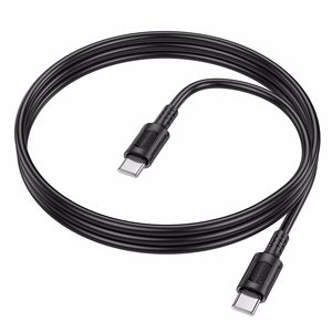 Borofone Кабель BX111 Feliz - Type C to Type C - 60W 3A 1 метр чёрный