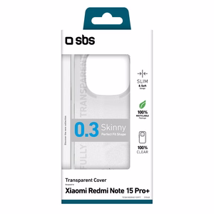SBS Skinny dangtelis, skirtas Xiaomi Redmi Note 15 Pro+ - skaidrus