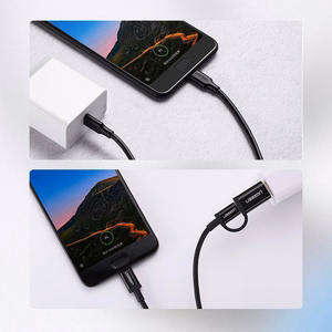 Ugreen US286 кабель USB-C — USB-C PD QC 3A 480Mb/s 2м — чёрный