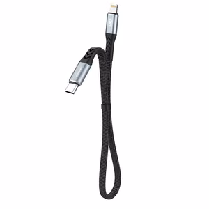 USB kabelis Dudao L10P USB-C to Lightning 20W 0.23m juodas