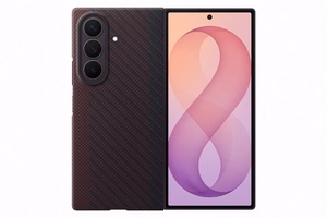 Магнитный чехол из арамидного волокна Samsung Galaxy Z Fold8 Ultra с 2 антибликовыми плёнками, фиолетовый