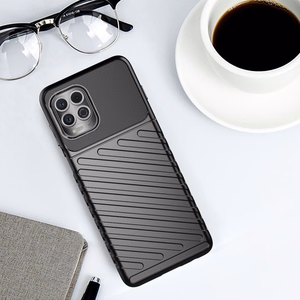 Thunder dėklas lankstus tvirtas apsauginis dangtelis TPU dėklas Motorola Moto G100 / Edge S juodas