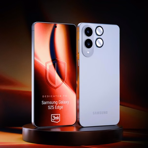 Защитное стекло камеры 3mk Lens Protection Pro для Samsung Galaxy S25 Edge - чёрный
