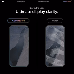 Spigen Glas.tR EZ Fit Pro AC 2-Pack grūdintų apsauginių stiklų komplektas Google Pixel 11 / 11 Pro (2 vnt.)