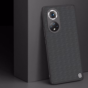 Nillkin Textured Case прочный усиленный чехол с гелевой рамкой и нейлоновой задней панелью для Honor 50 Pro чёрный