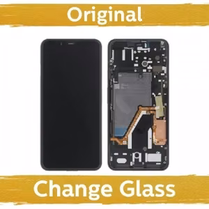 LCD ekranas skirtas Google Pixel 4 XL Juodas su rėmeliu (Atnaujintas: Kinija)