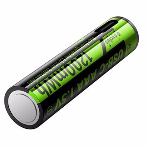 Аккумулятор R3 (AAA) 320 mAh с USB C + кабель USB A на 2 x USB C 2 шт Hoco JA4 черный